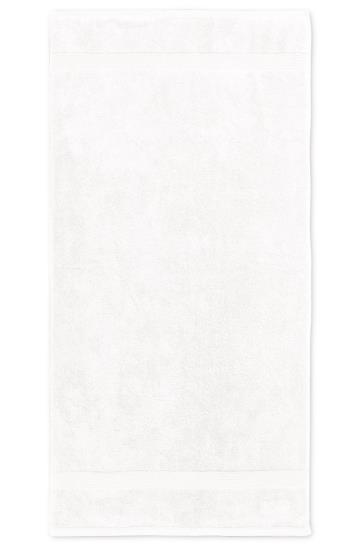 Ręcznik Kąpielowy BOSS Ribbed Border Białe Męskie (Pl15391)